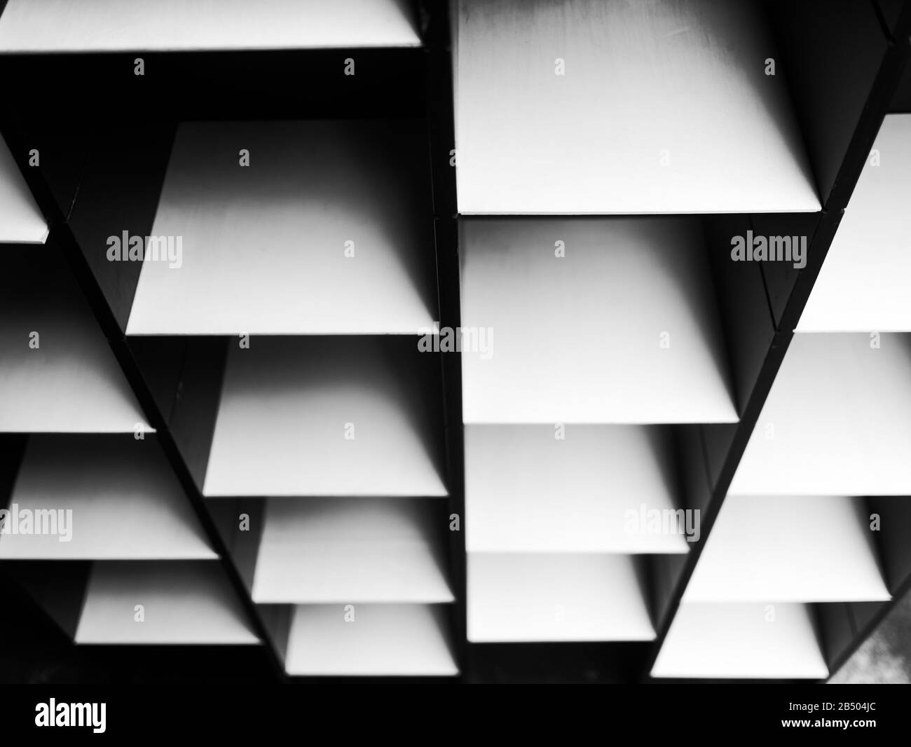 Black and white image of geometric shapes for background Stock Photo ...