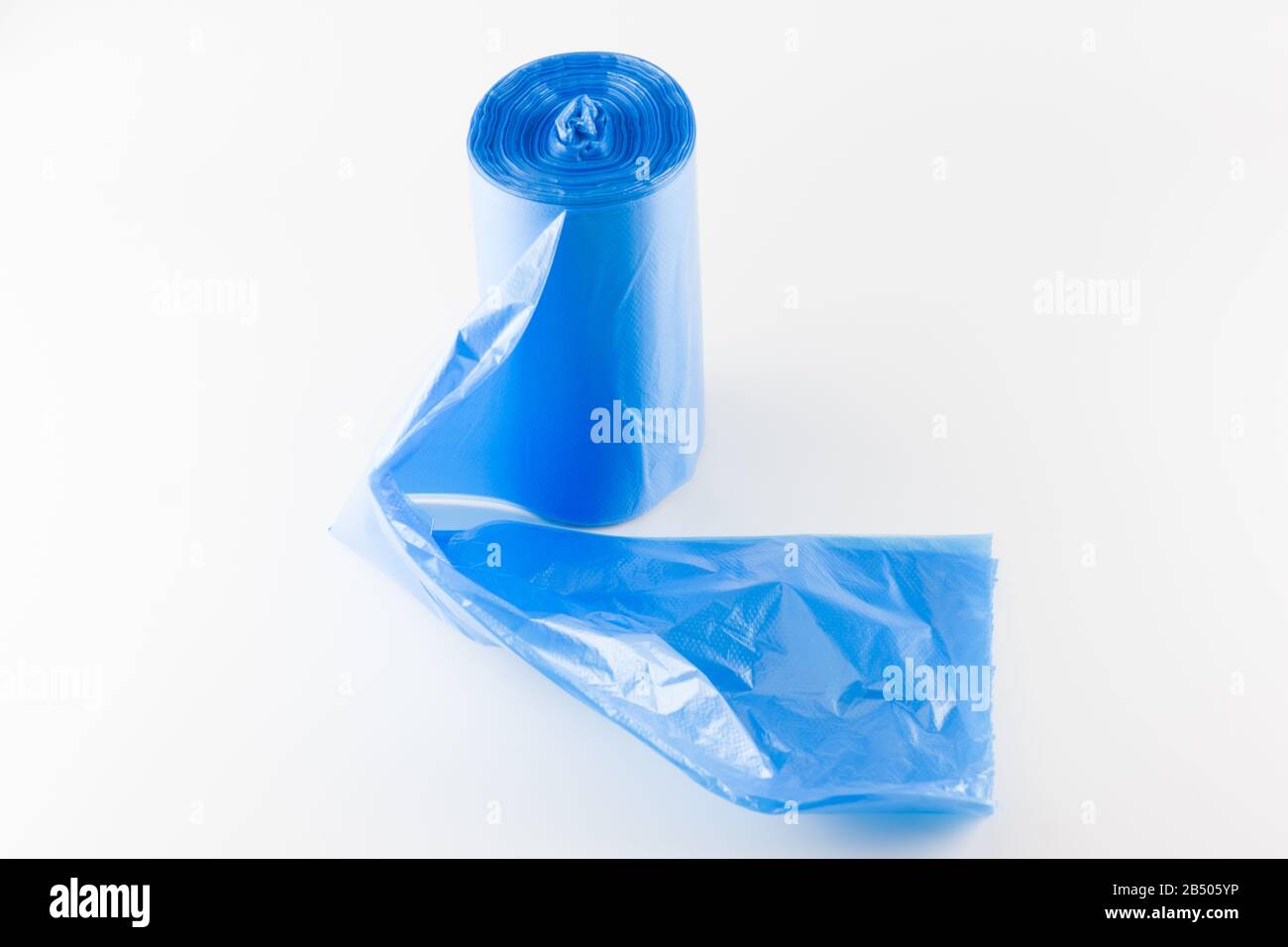 big roll of trash bags isolated on white background Stock Photo Alamy