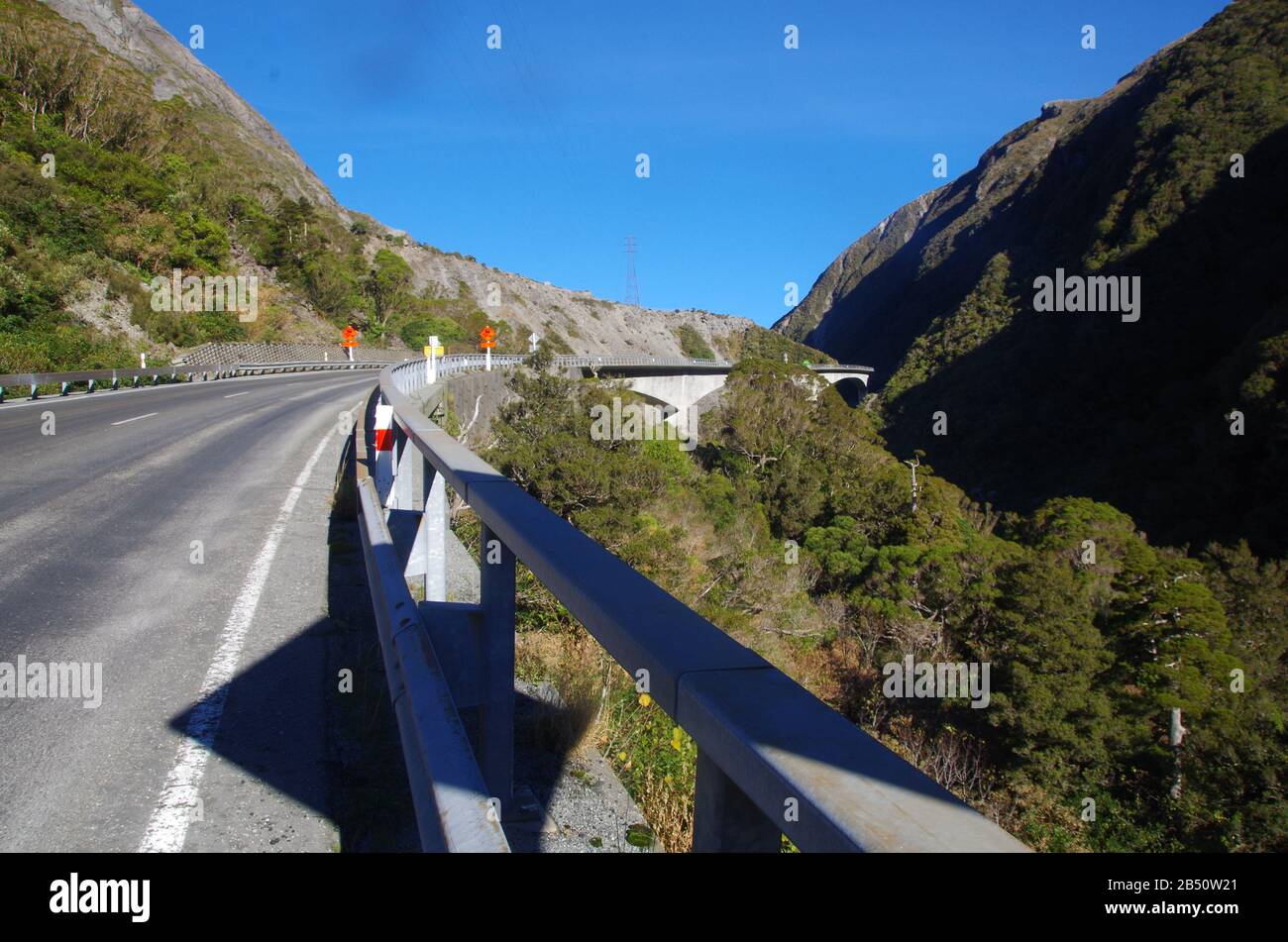 State Highway 73 alternative Te Araroa Trail route. South Island. New
