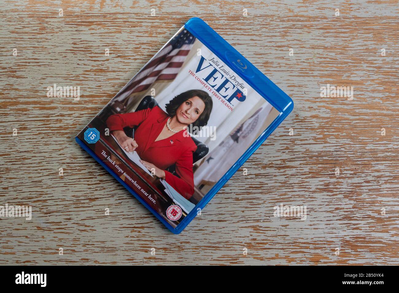 First series on Blu-ray of satire Veep Stock Photo