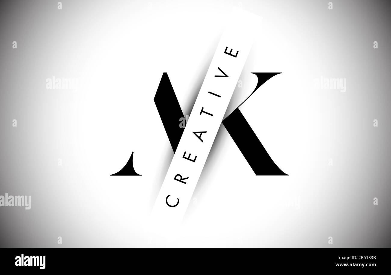 AK A K Letter Logo with Creative Shadow Cut and Overlayered Text Vector ...