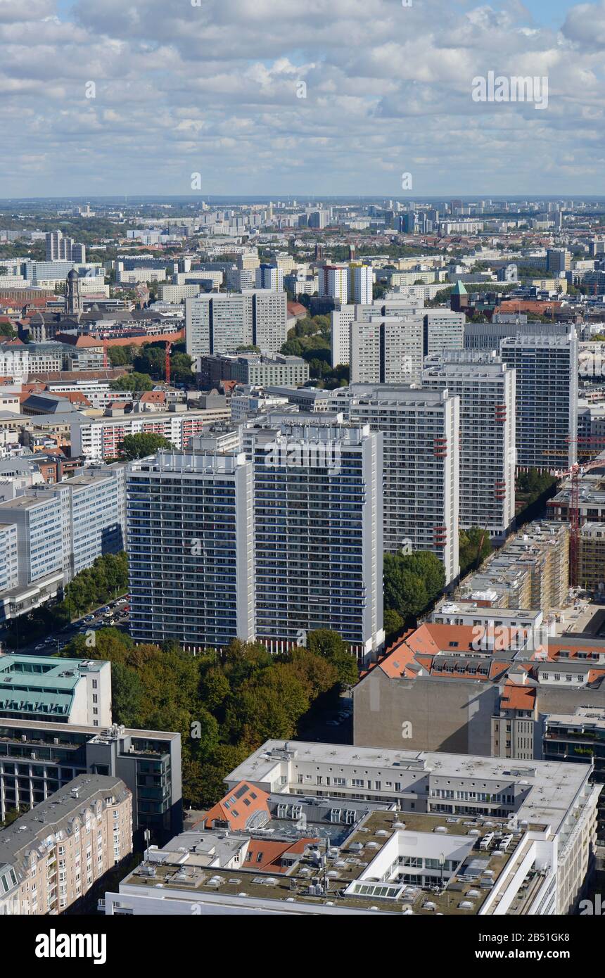 Hochhaeuser, Leipziger Strasse, Mitte, Berlin, Deutschland / Hochhäuser ...
