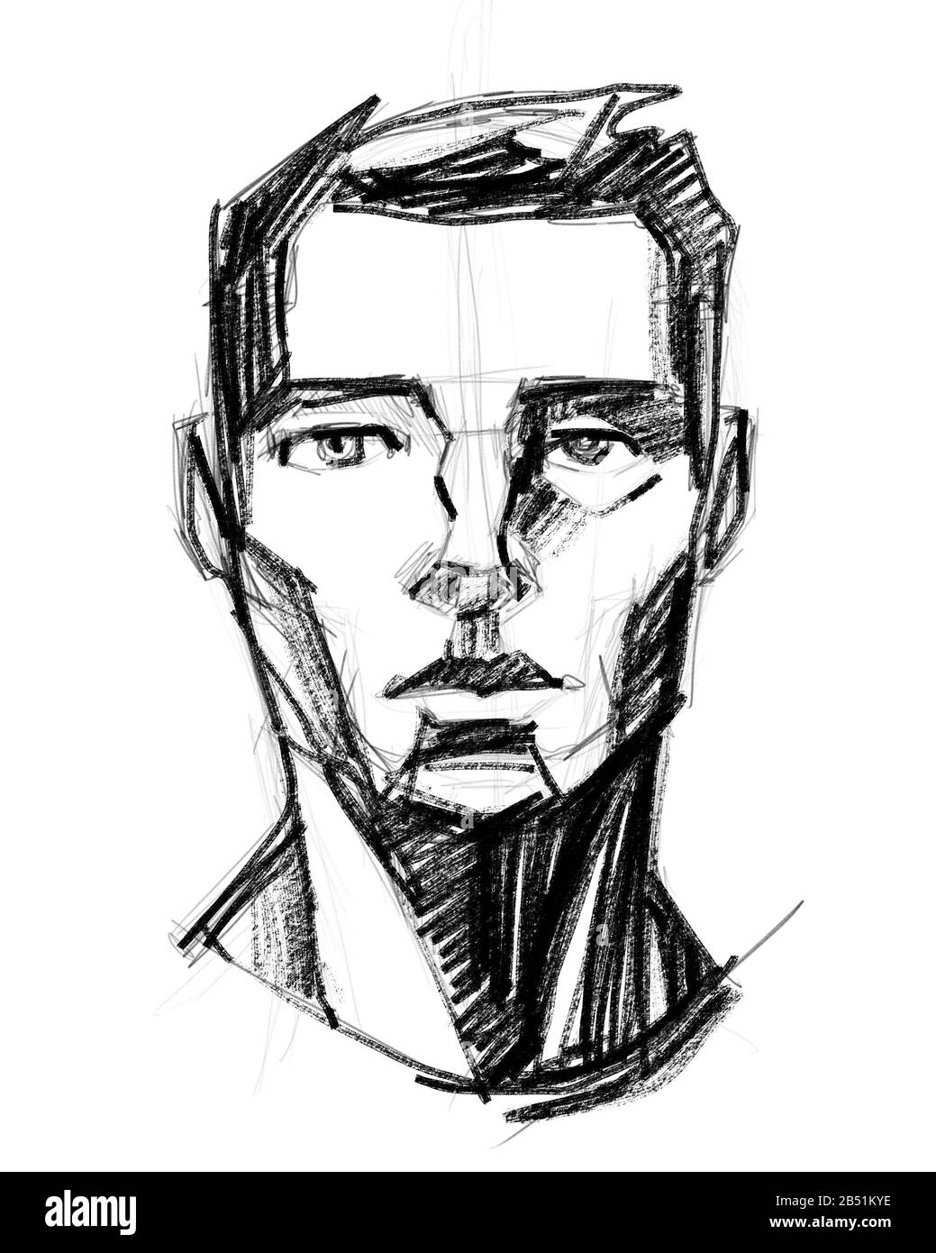 Sketch  Male Face by PMucks on DeviantArt