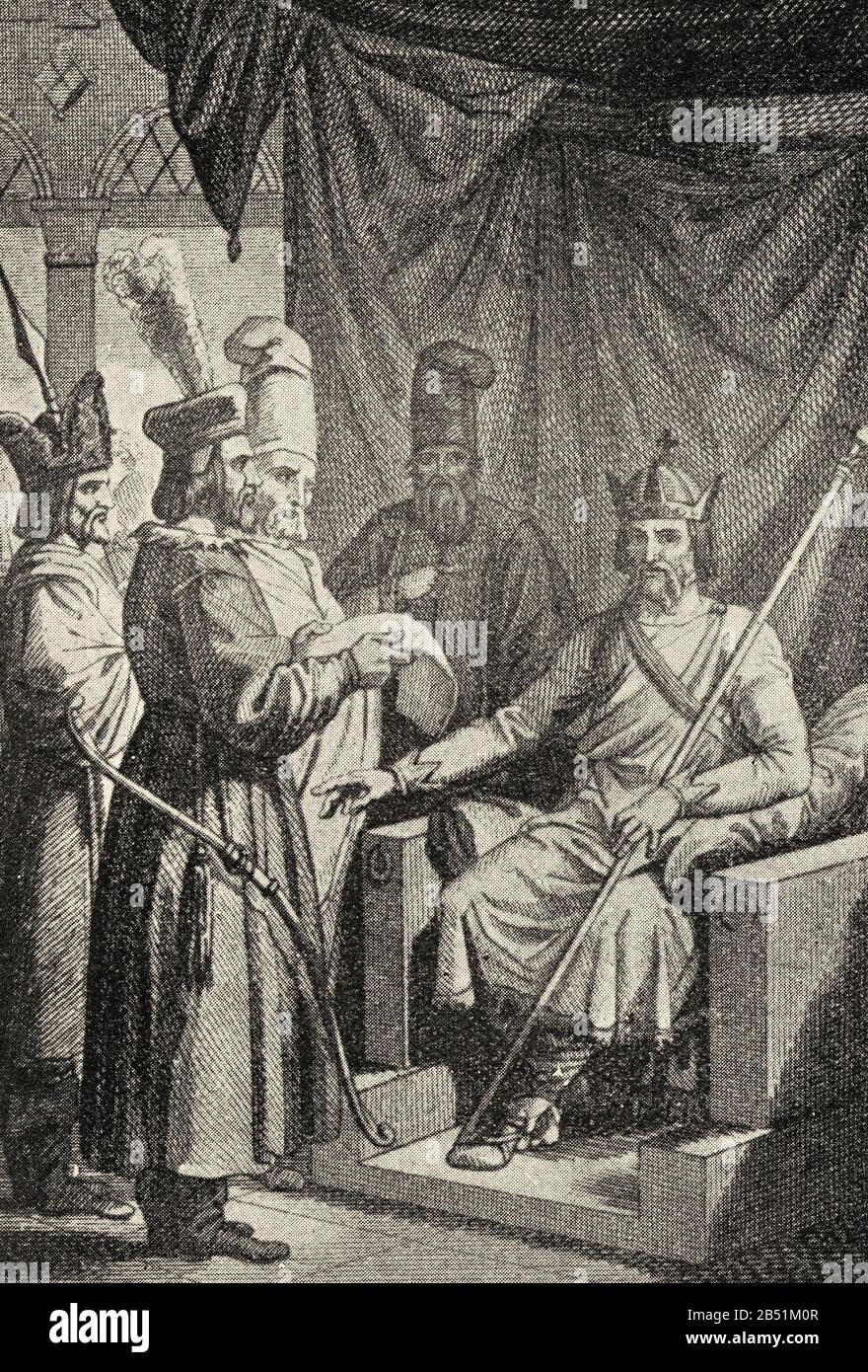 Fiódor Nikítich Románov was a boyardo who became patriarch of Moscow as Filareto. He was de facto ruler during the reign of his son Tsar Michael I of Stock Photo