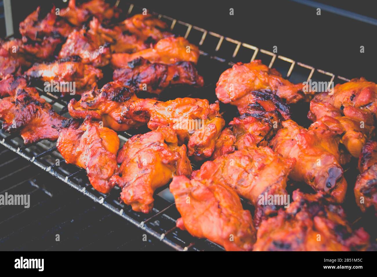 Photograph of some grilled chicken hot wings Stock Photo Alamy