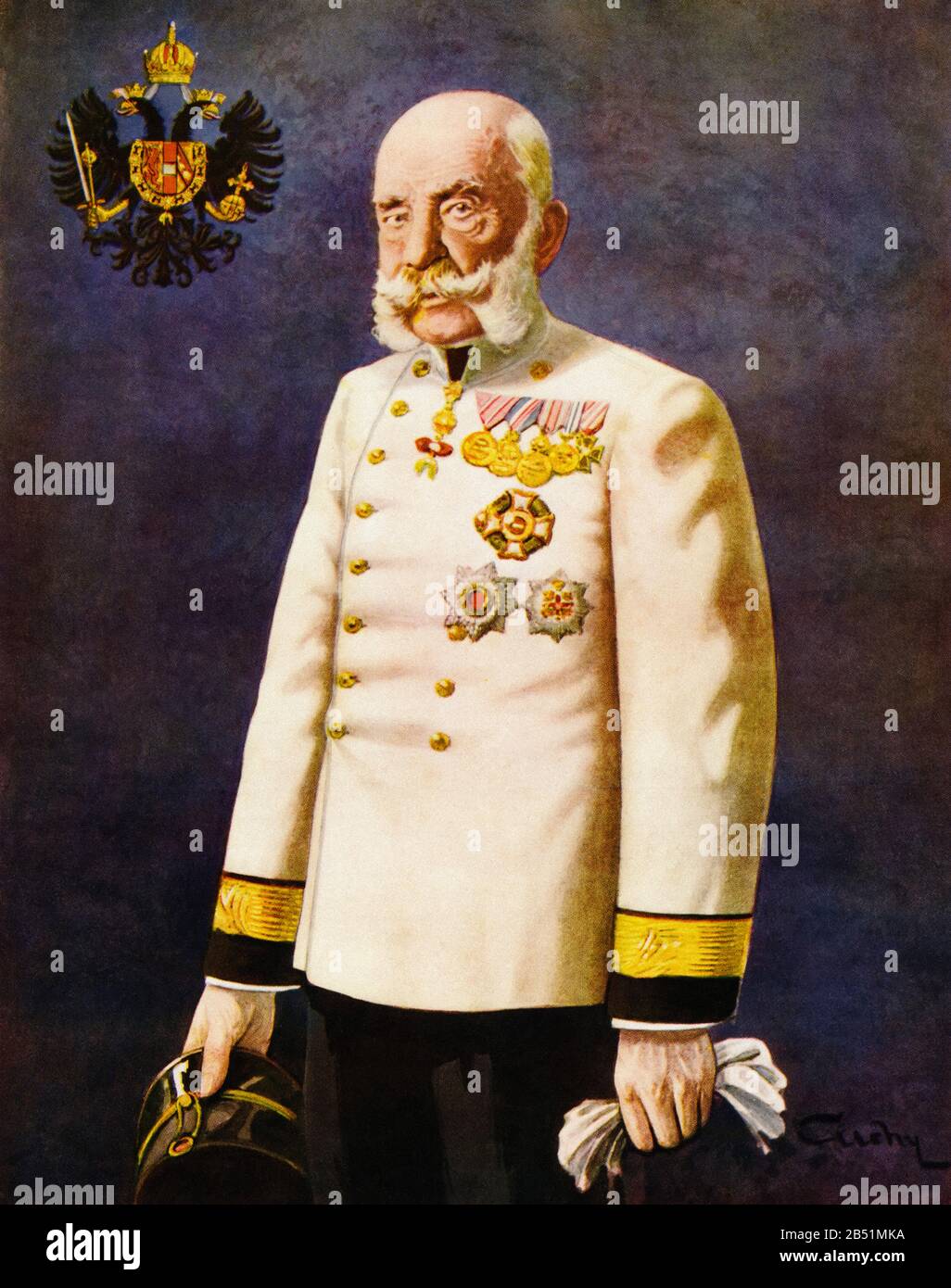 Portrait Of Emperor Franz Joseph High Resolution Stock Photography and