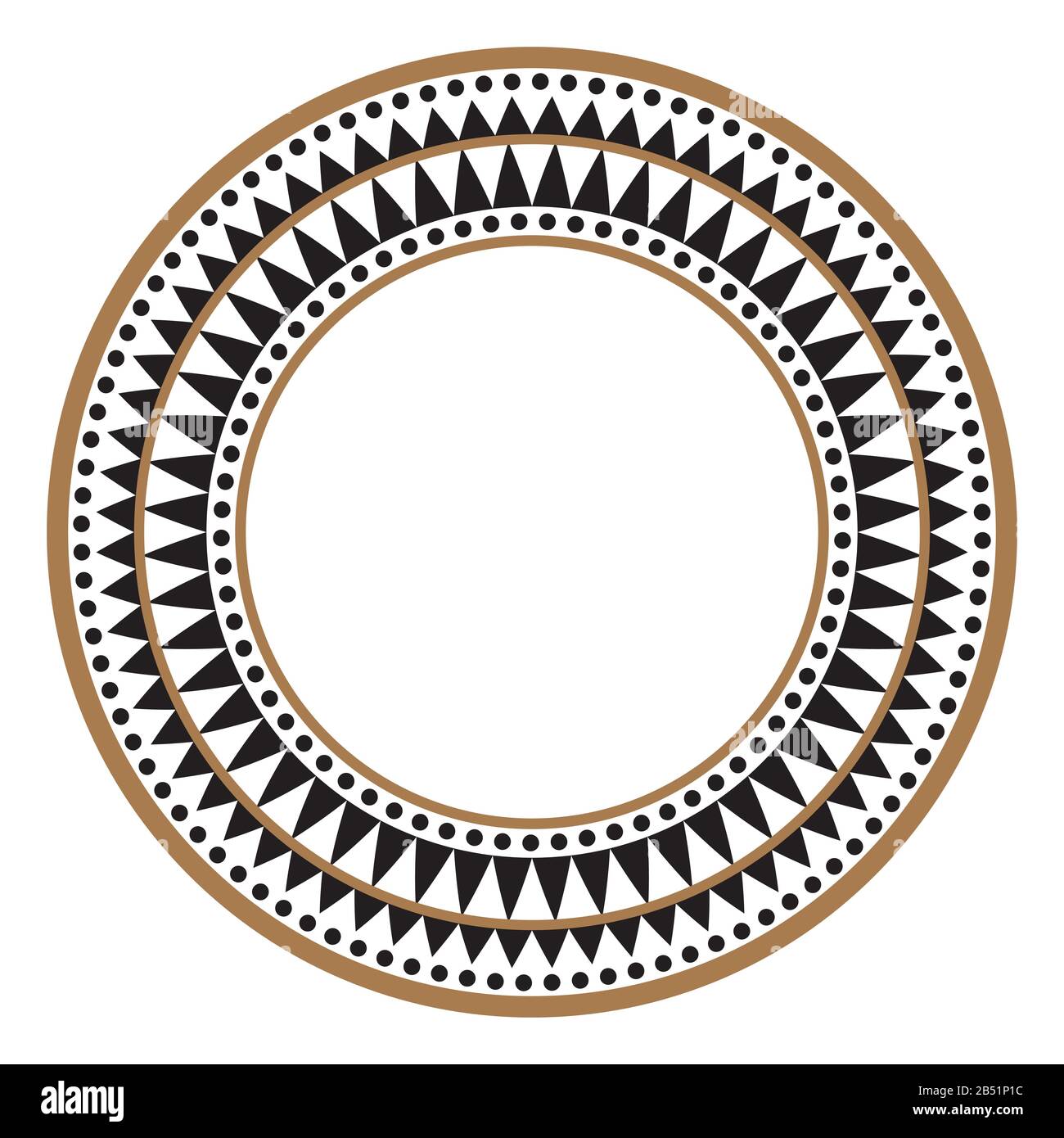 Ethnic african tribal round vector art frame Stock Vector Image & Art