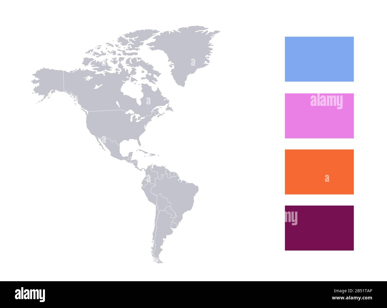 Infographics of America map, individual states blank Stock Photo - Alamy