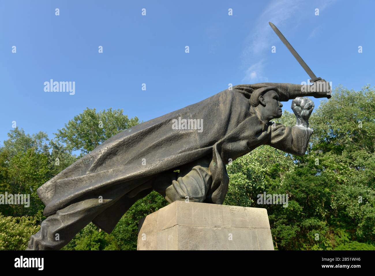 Denkmal Spanienkaempfer, Volkspark Friedrichshain, Friedrichshain, Berlin, Deutschland / Spanienkämpfer Stock Photo