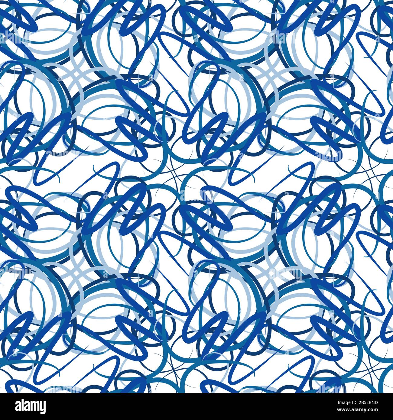 Blue abstract design waves. Seamless texture, vector pattern