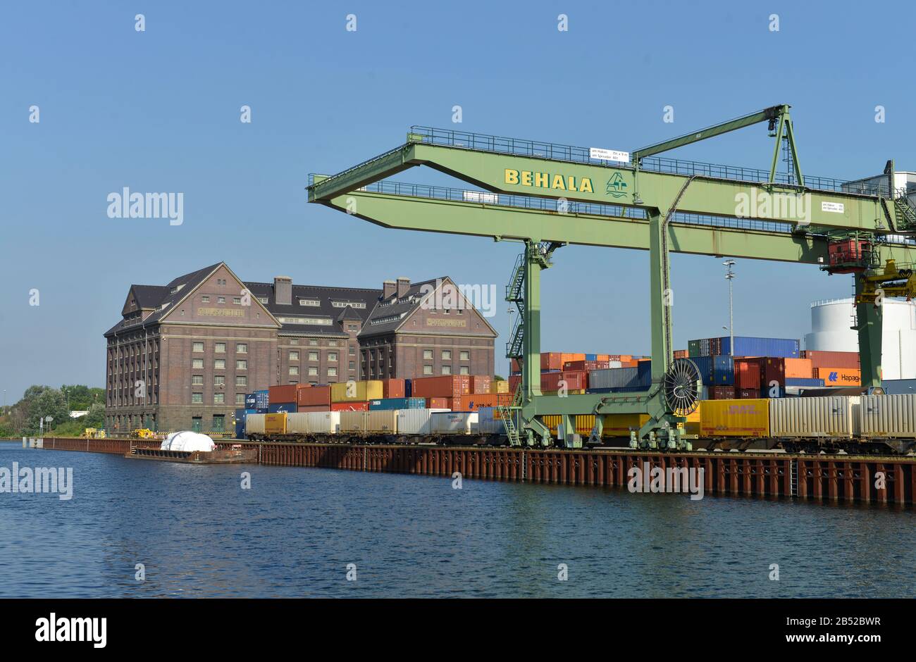Kran, Westhafen, Moabit, Berlin, Deutschland Stock Photo