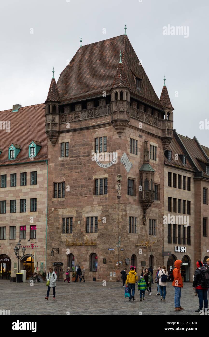 Nassauer Haus in centre of Nuremberg Stock Photo