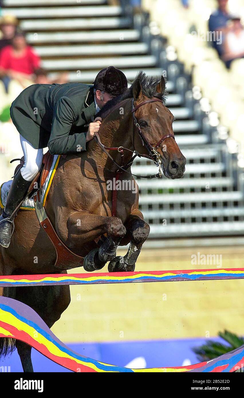 Olympic Games, Sydney 2000, Andre Johannpeter (BRA) riding Calei Stock Photo