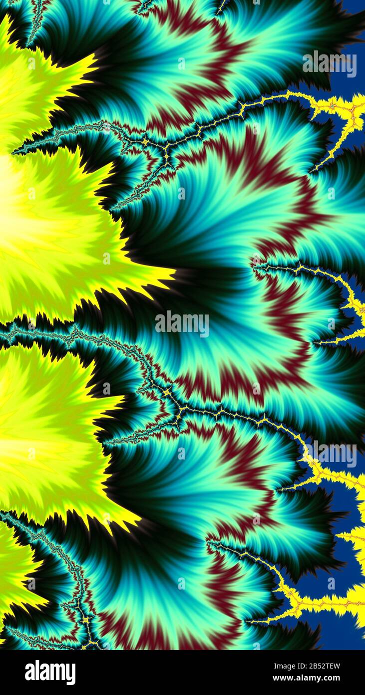 Artfully 3D rendering fractal background Stock Photo - Alamy