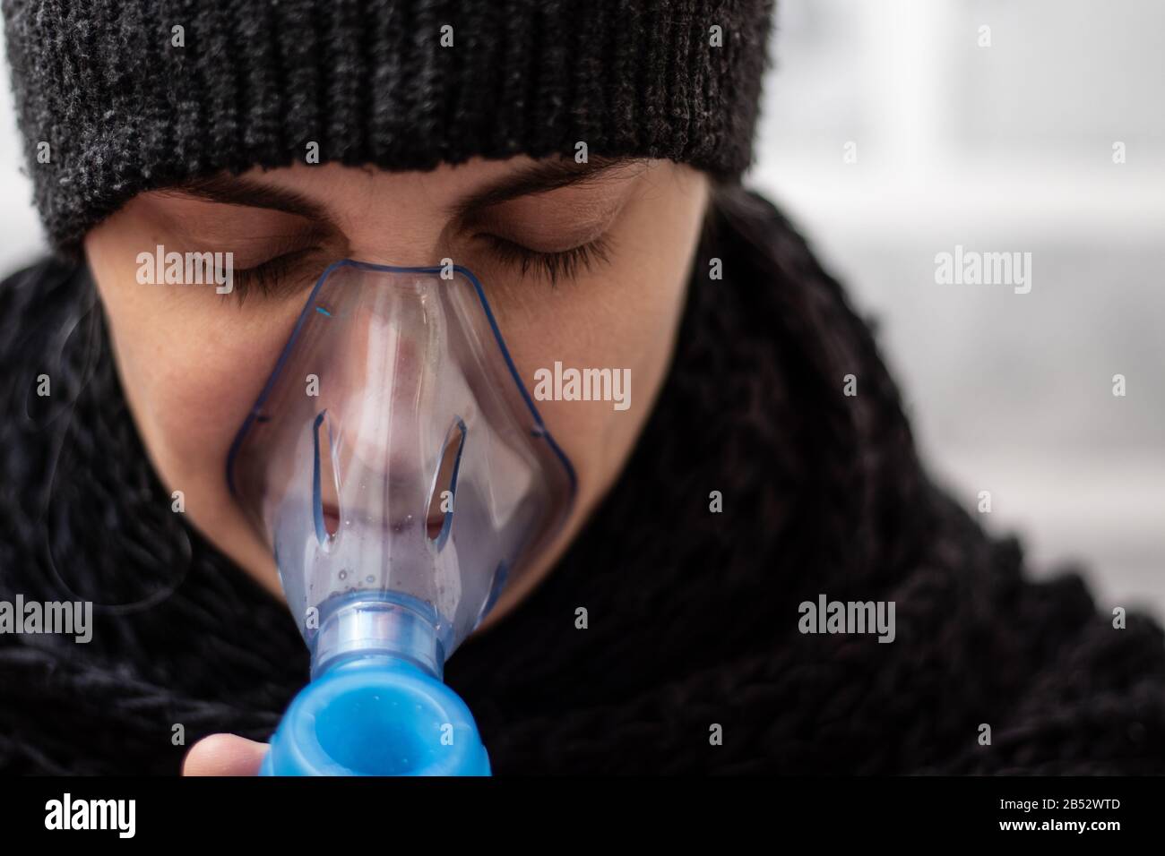 Coronavirus air infection Stock Photo