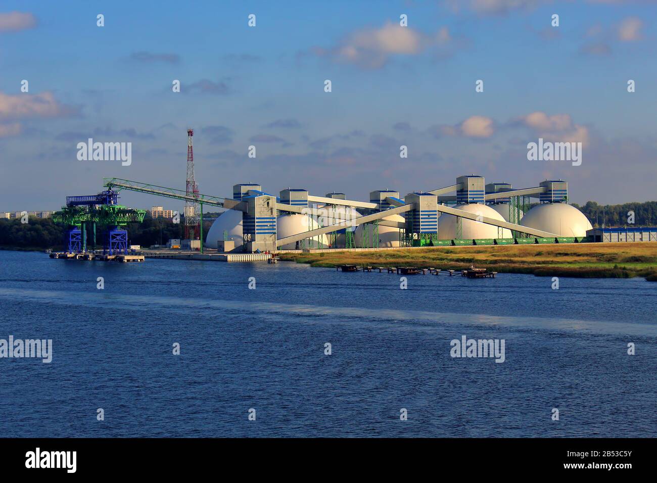 Large industrial factory near sea Stock Photo - Alamy