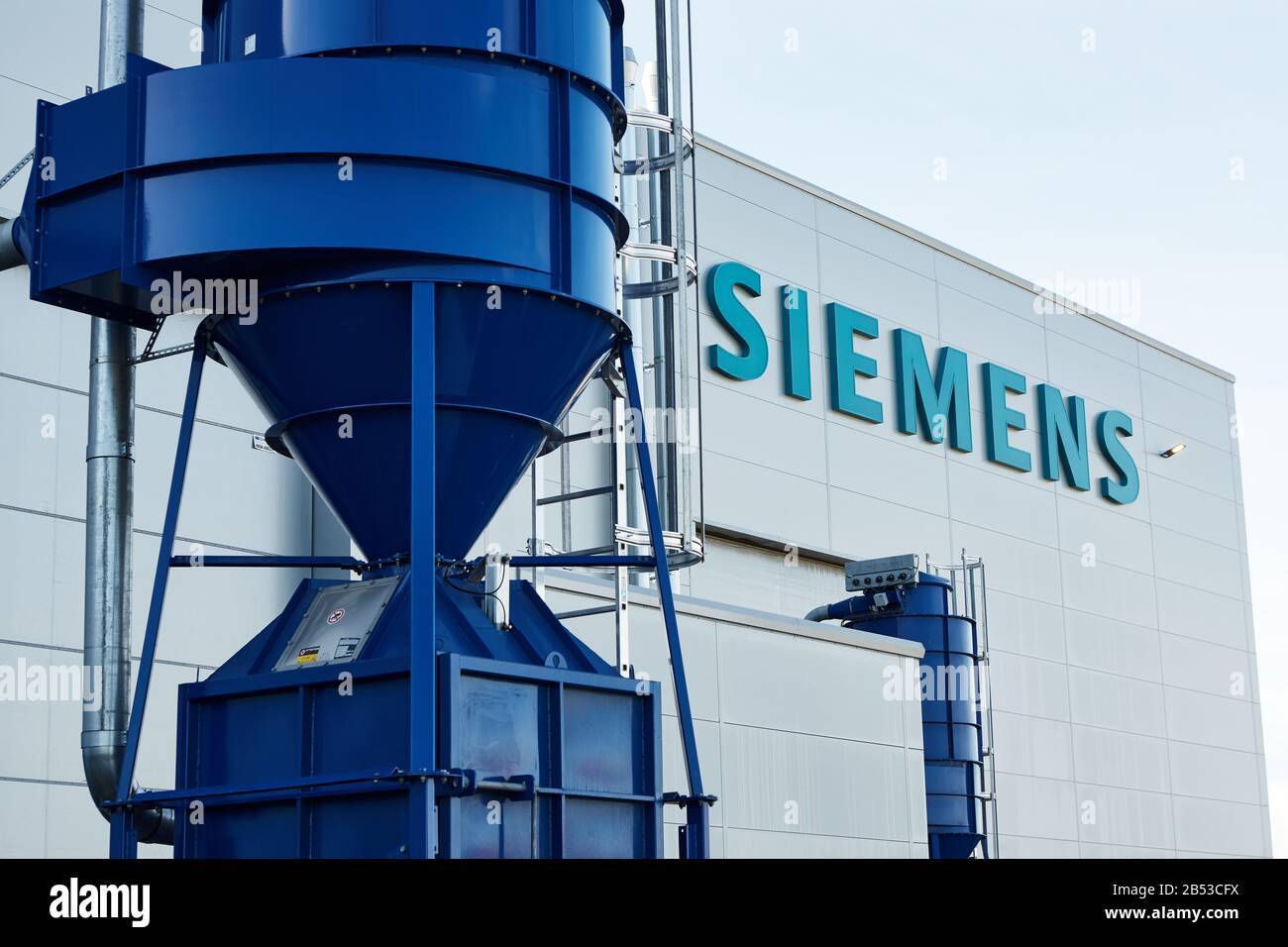 Siemens Industrial Facility Stock Photo