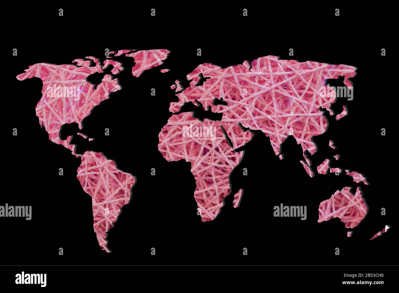 Roughly sketched out world map as global business concepts Stock Photo ...