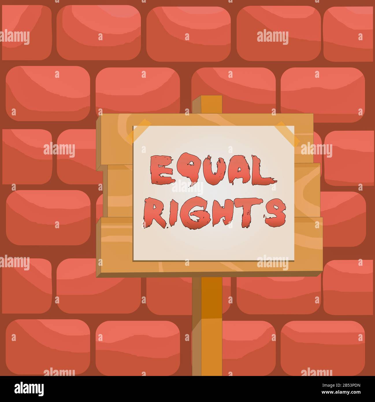 Handwriting text Equal Rights. Conceptual photo Equality before the law ...