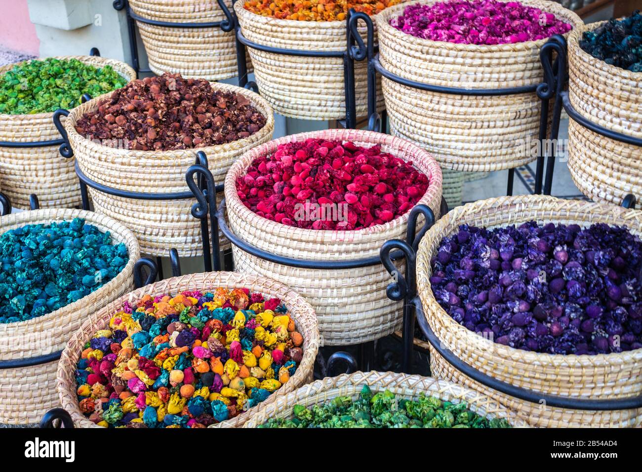 Colourful spices market baskets hires stock photography and images Alamy