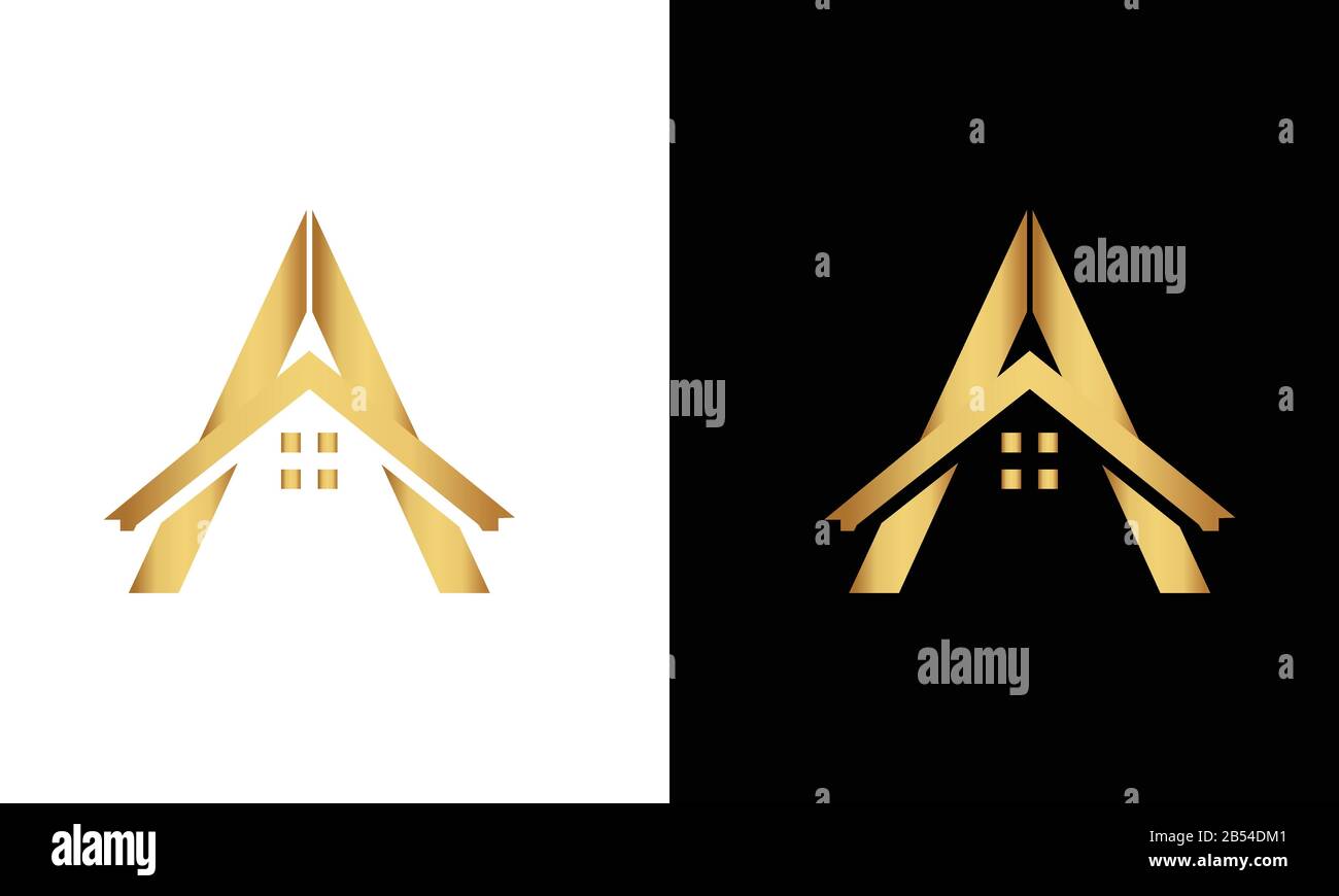 Letter A and roof logo vector Stock Vector Image & Art - Alamy