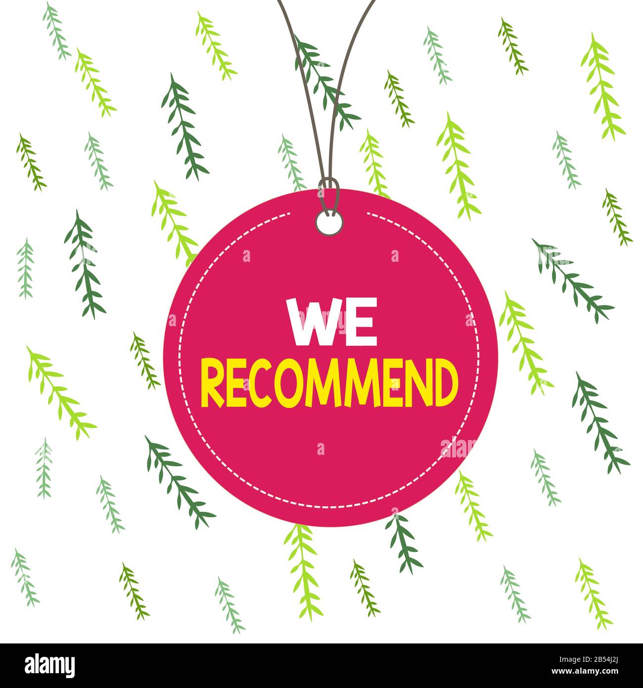 Recommend button rounded sign hi-res stock photography and images - Alamy