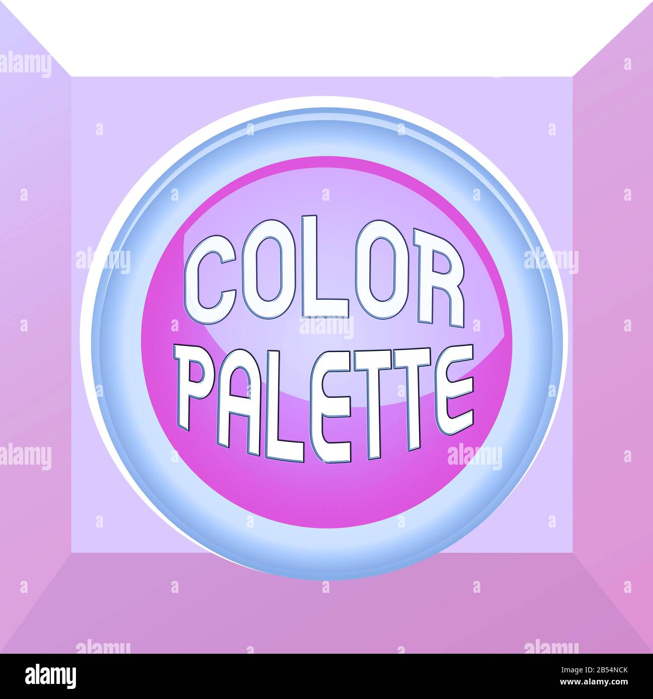 Conceptual hand writing showing Color Palette. Concept meaning full