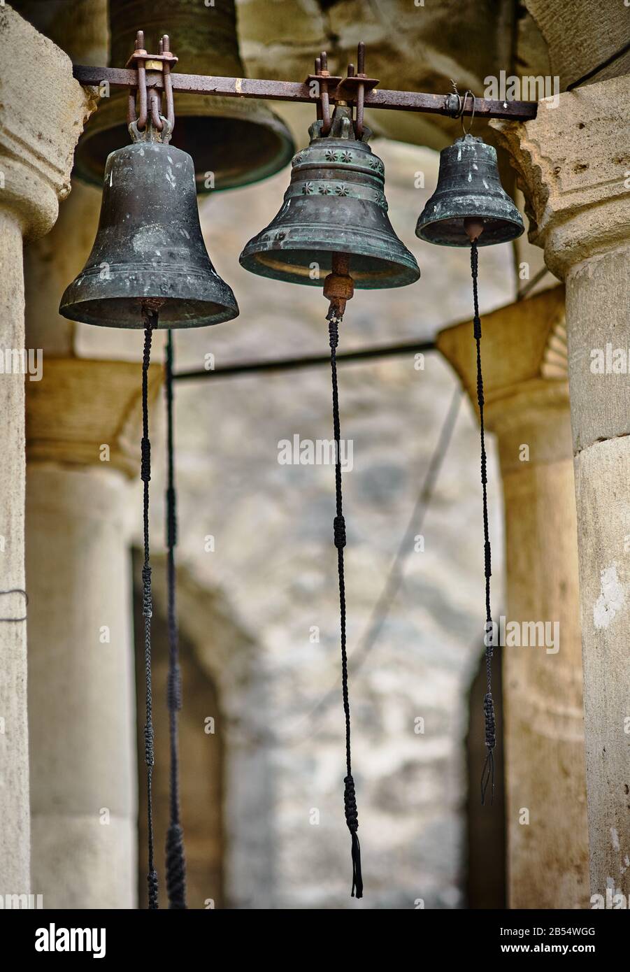Church bells, Stock Photo Alamy