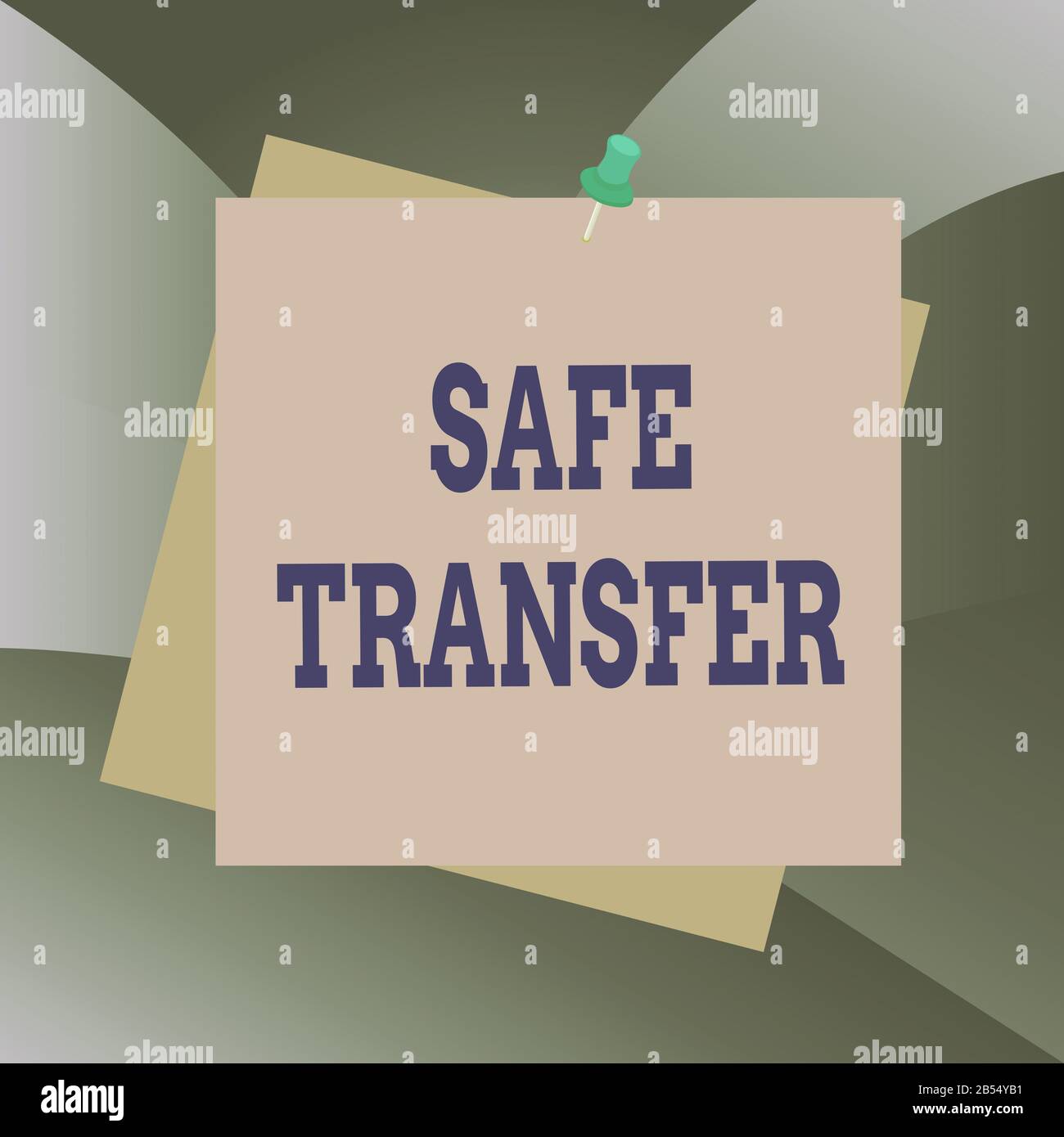 Handwriting text Safe Transfer. Conceptual photo electronic funds ...