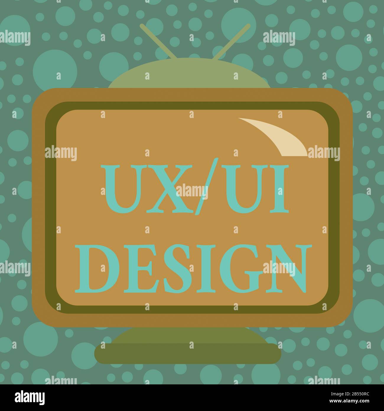 Handwriting text Ux Or Ui Design. Conceptual photo two different ...