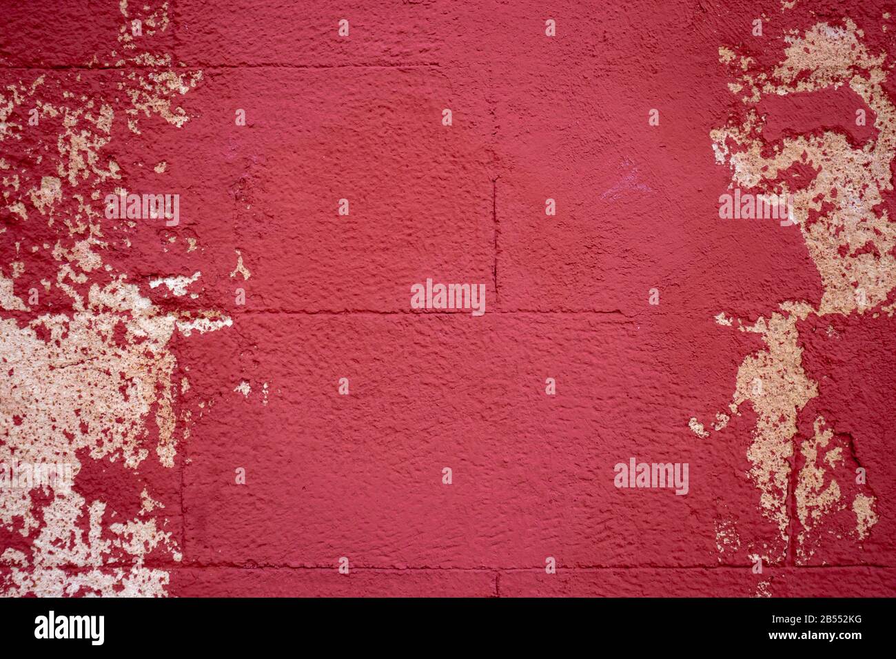 Red brick shabby background painted texture Stock Photo