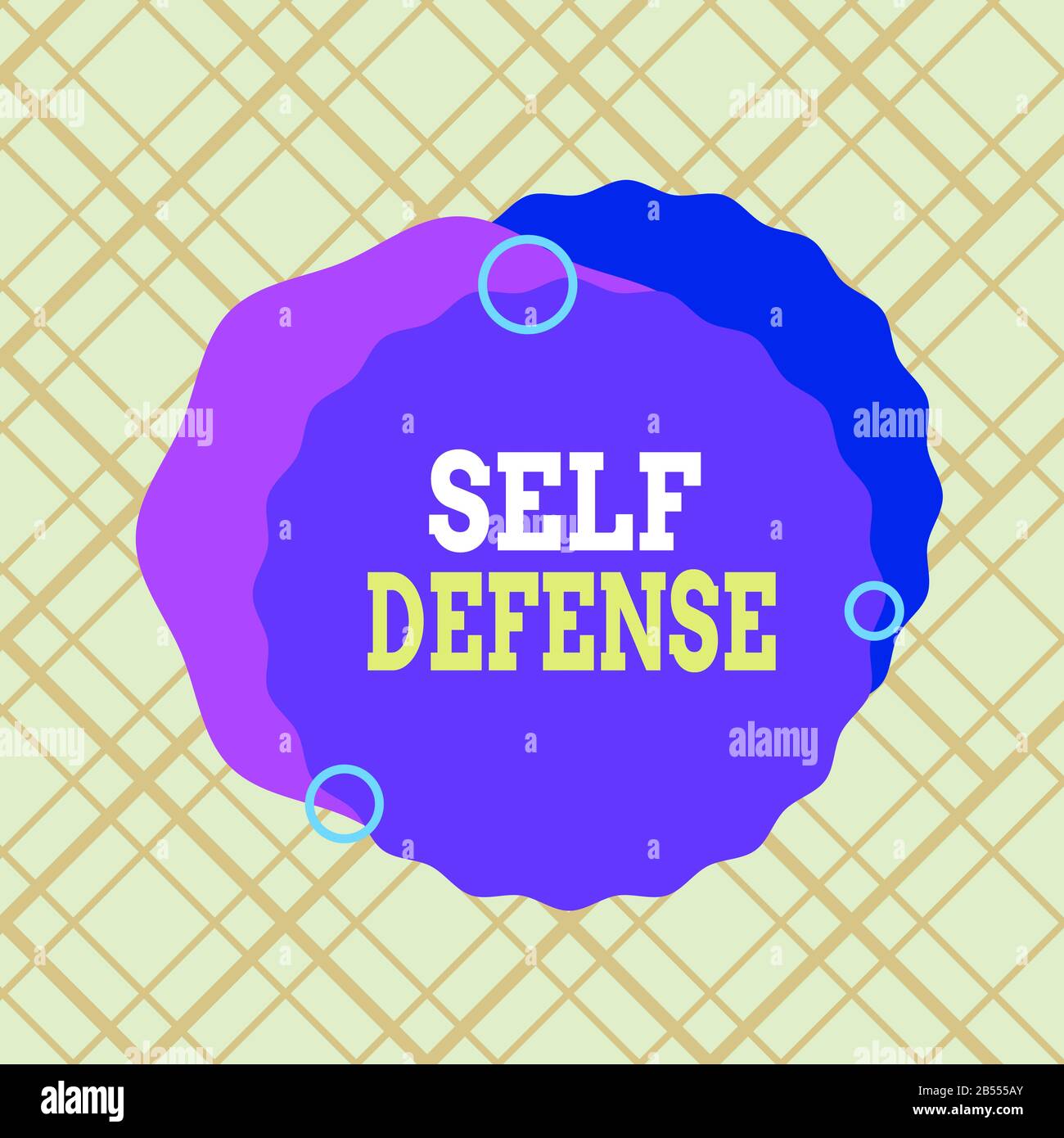 Writing note showing Self Defense. Business concept for the act of ...