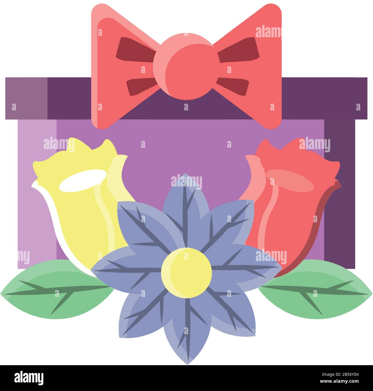 easter gift decorated on white background vector illustration design Stock Vector