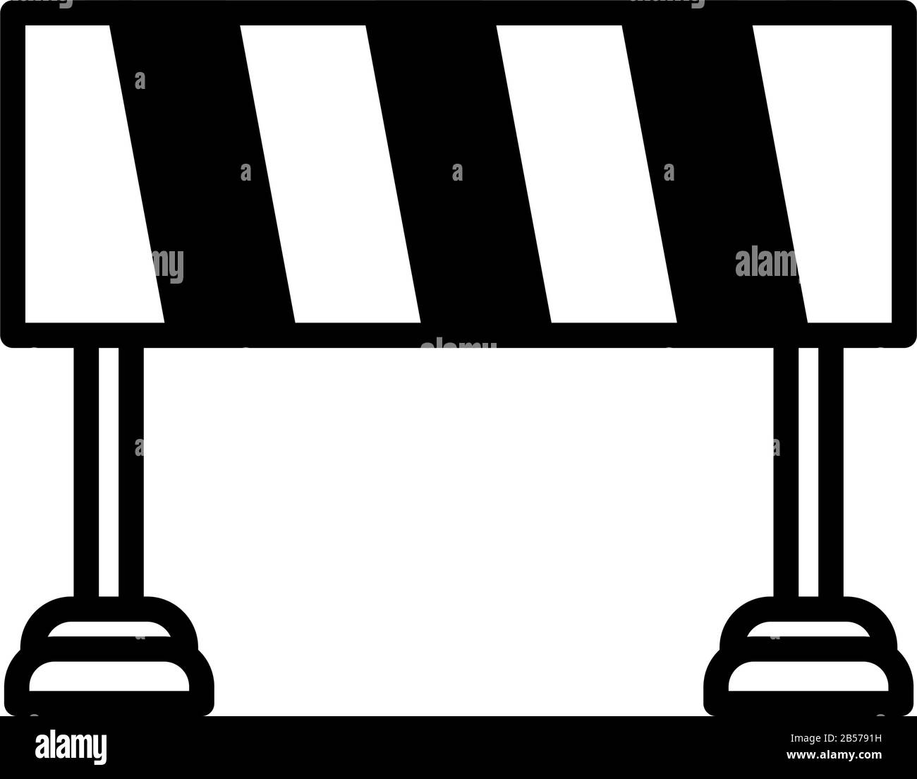 safety barrier on white background vector illustration design Stock