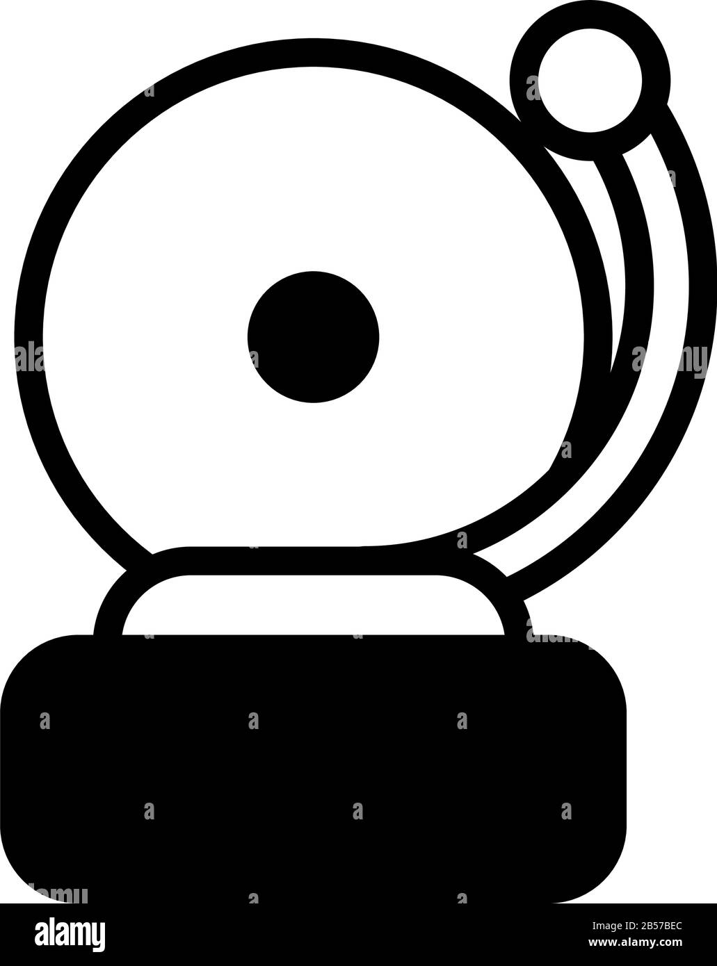 alarm bell on white background vector illustration design Stock Vector