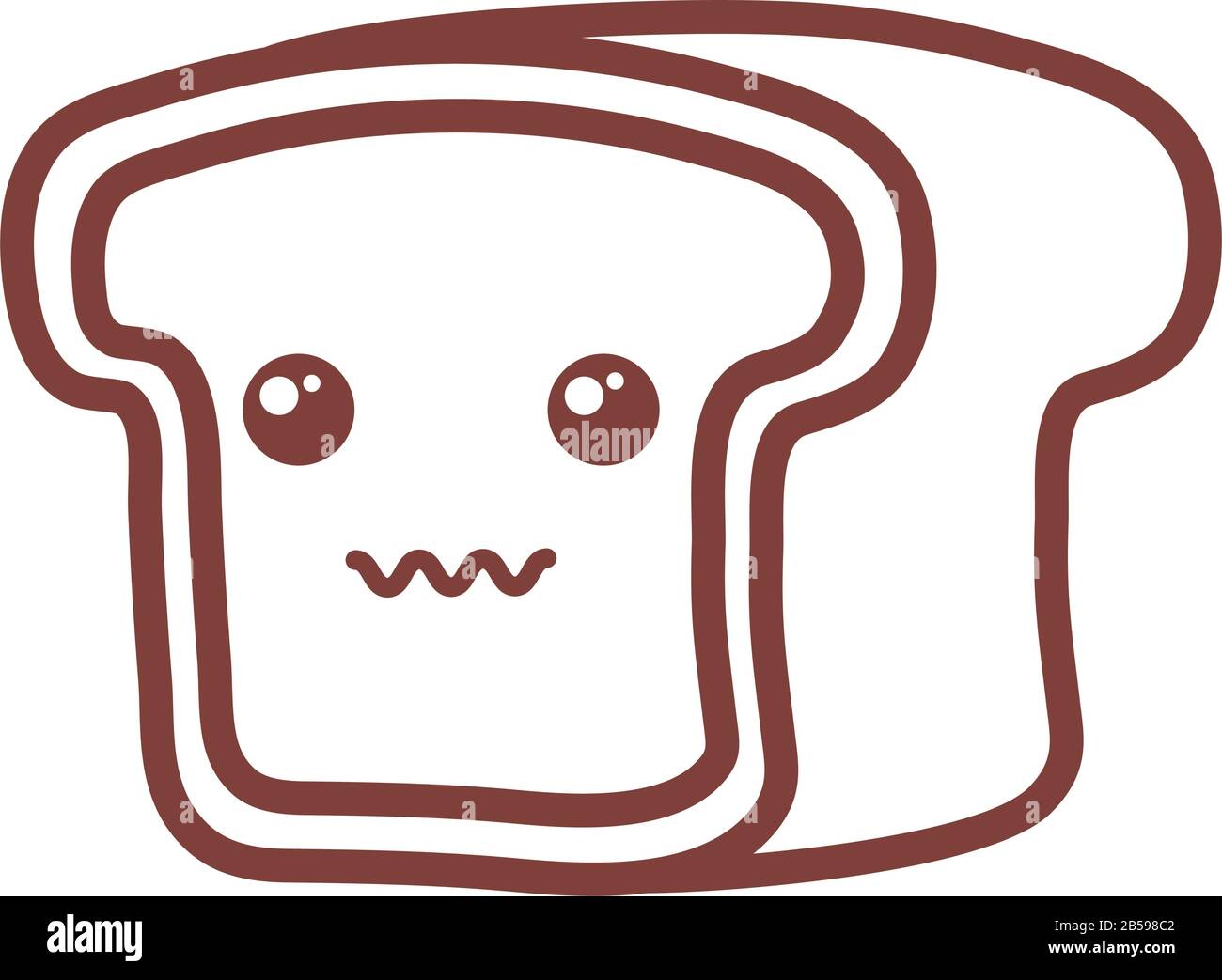 bakery bread , line style icon vector illustration design Stock Vector ...