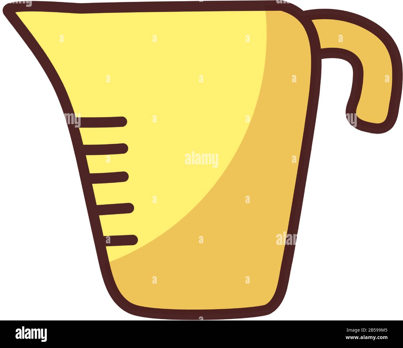 measuring jug on white background vector illustration design Stock Vector