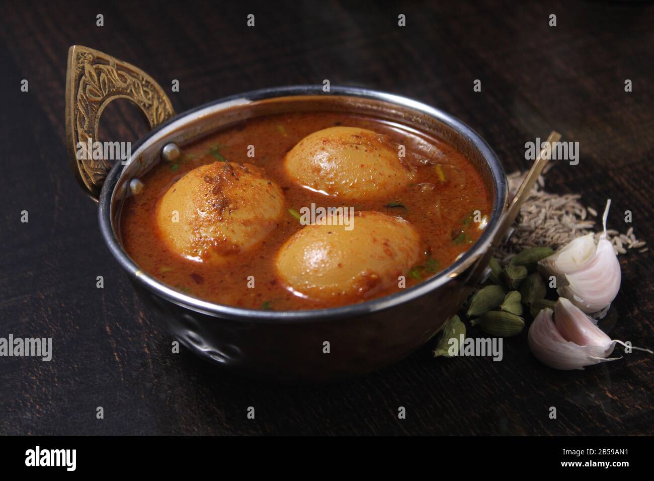 egg curry,curry dish Stock Photo