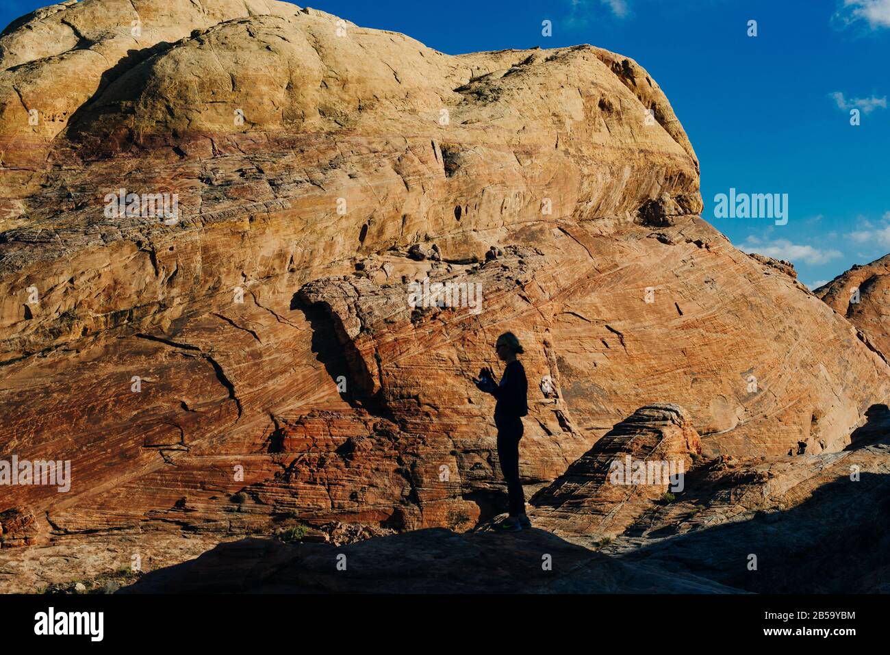 Panoramic view of Fire Canyon Silica Dome in Valley of Fire State Park