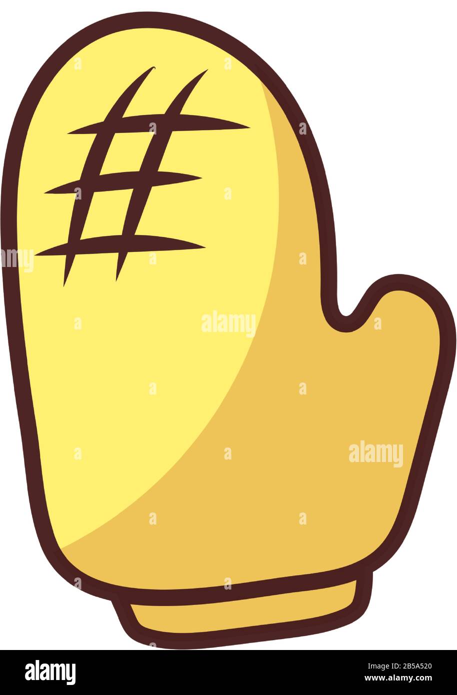 kitchen gloves on white background vector illustration design Stock