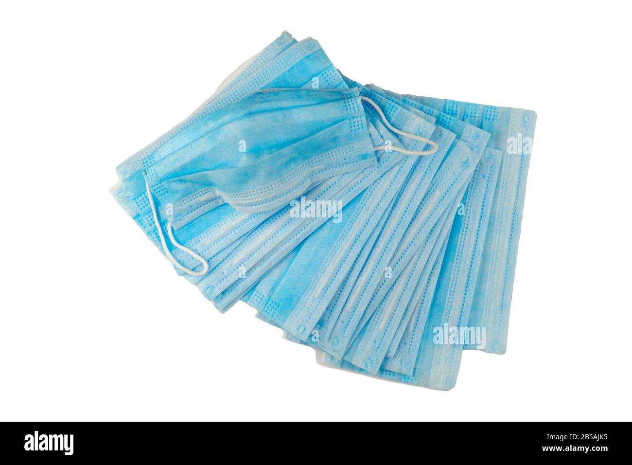 Blue Protection Mask Medical mask of blue color for protection against flu and other ...