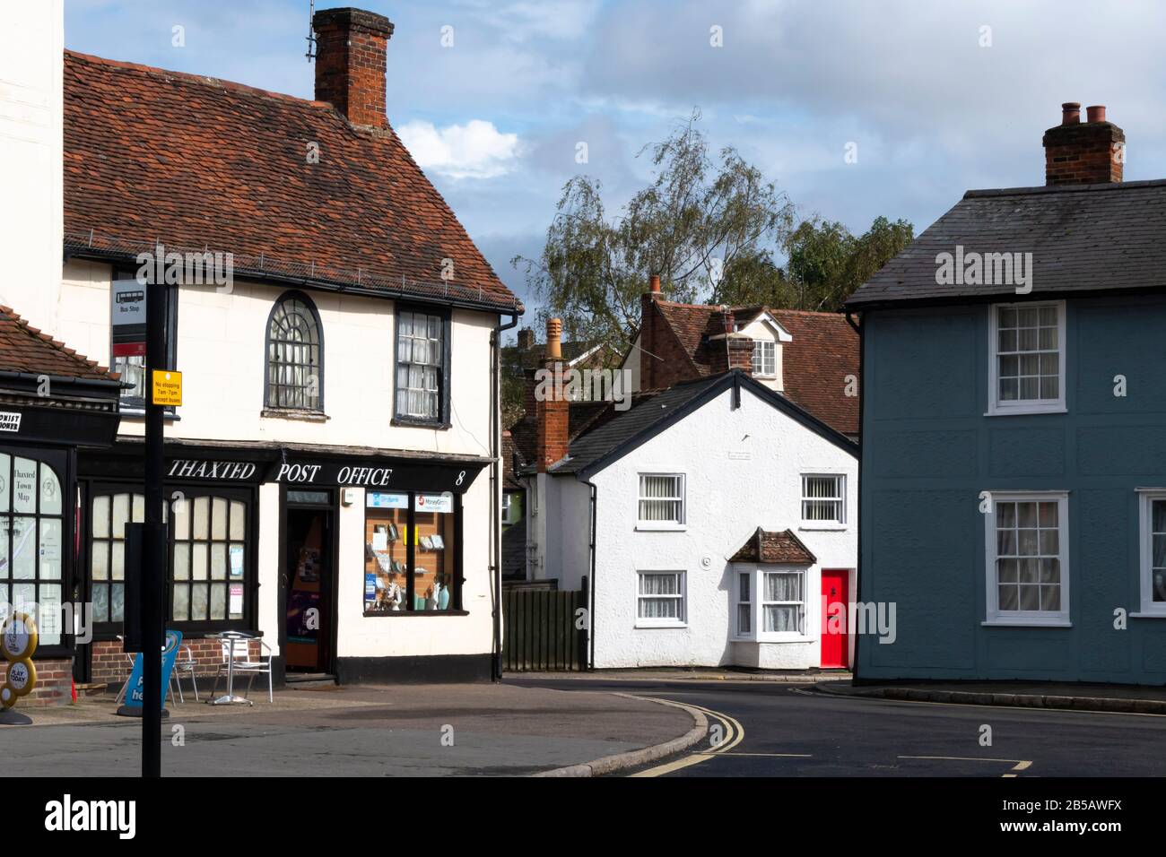 Post Office and Newsagent shops, Thaxted, Essex, England Stock Photo Alamy