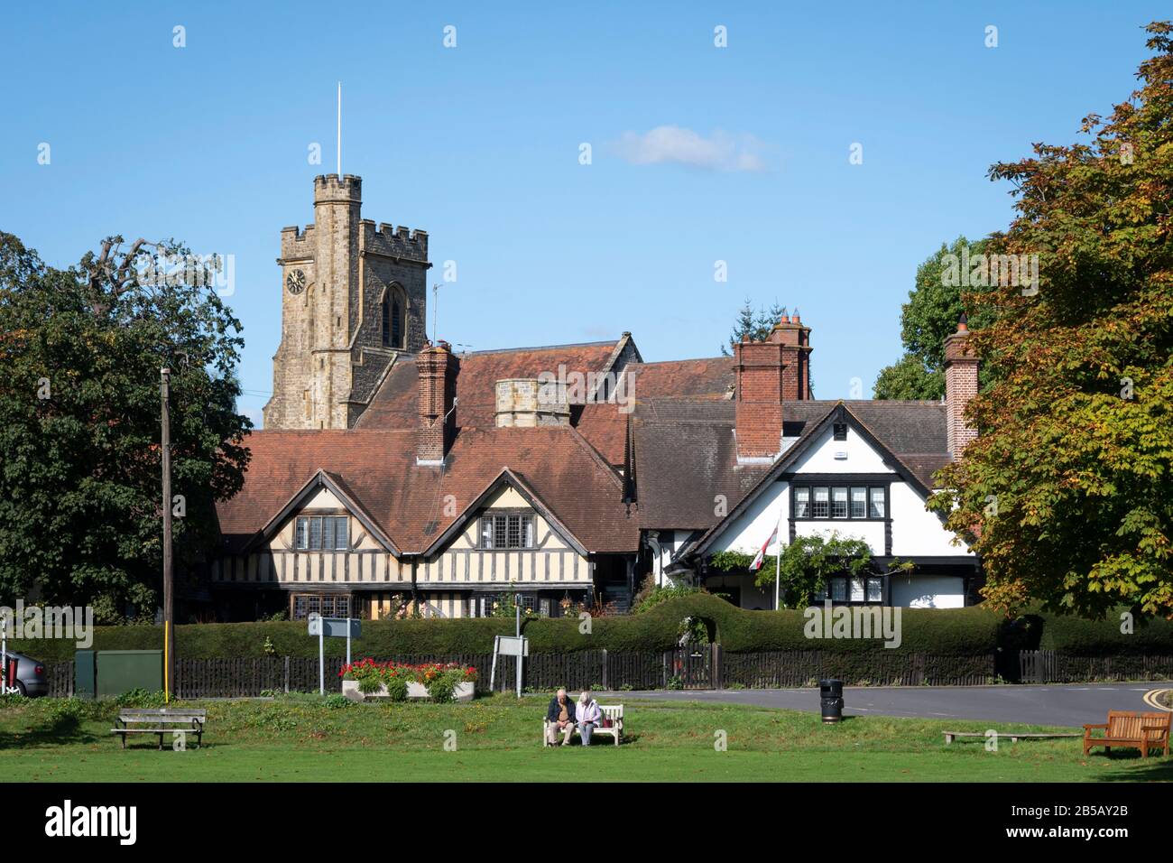 Village green at Leigh, near Tonbridge, Kent, England Stock Photo Alamy