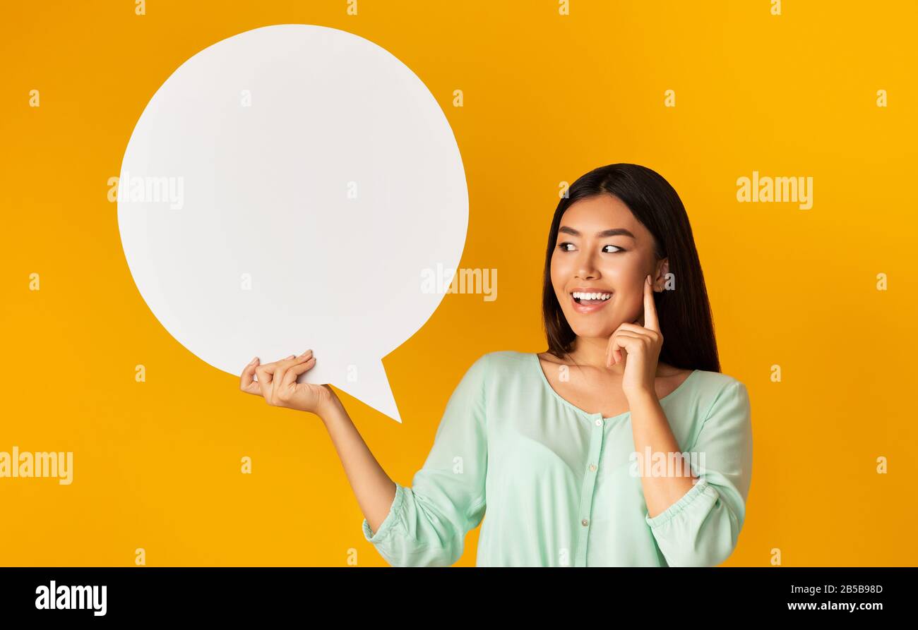 Asian teen girl speech hi-res stock photography and images - Alamy