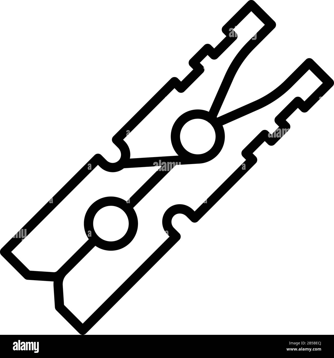 Plastic clothes pin icon, outline style Stock Vector Image & Art Alamy