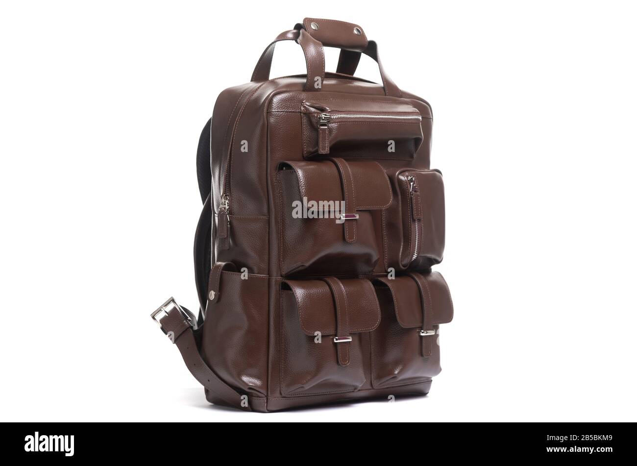 expensive elegant men's briefcase on a white background Stock Photo Alamy