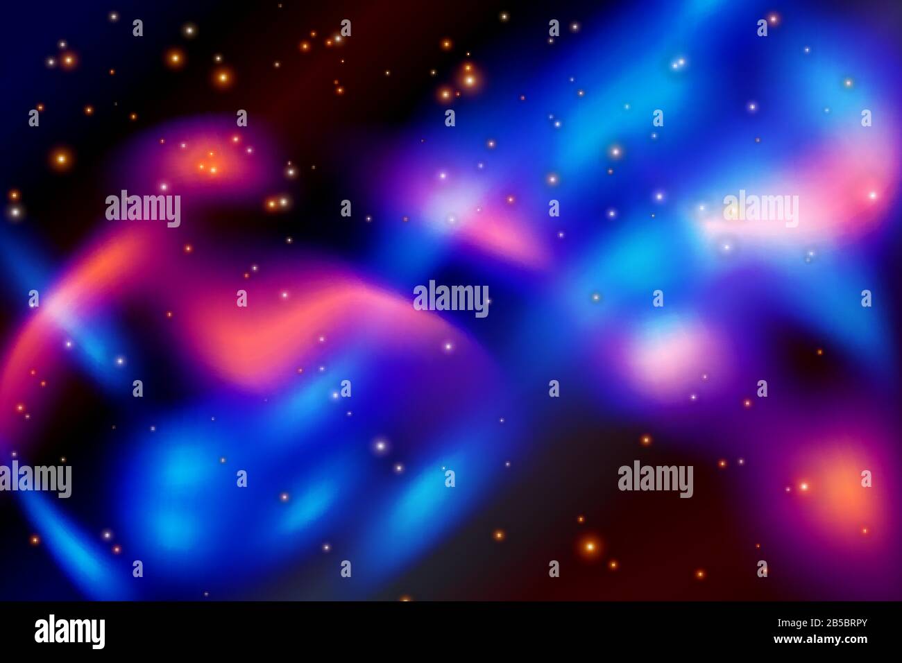 Vector Illustration of an Abstract Background with Night Sky Stars ...