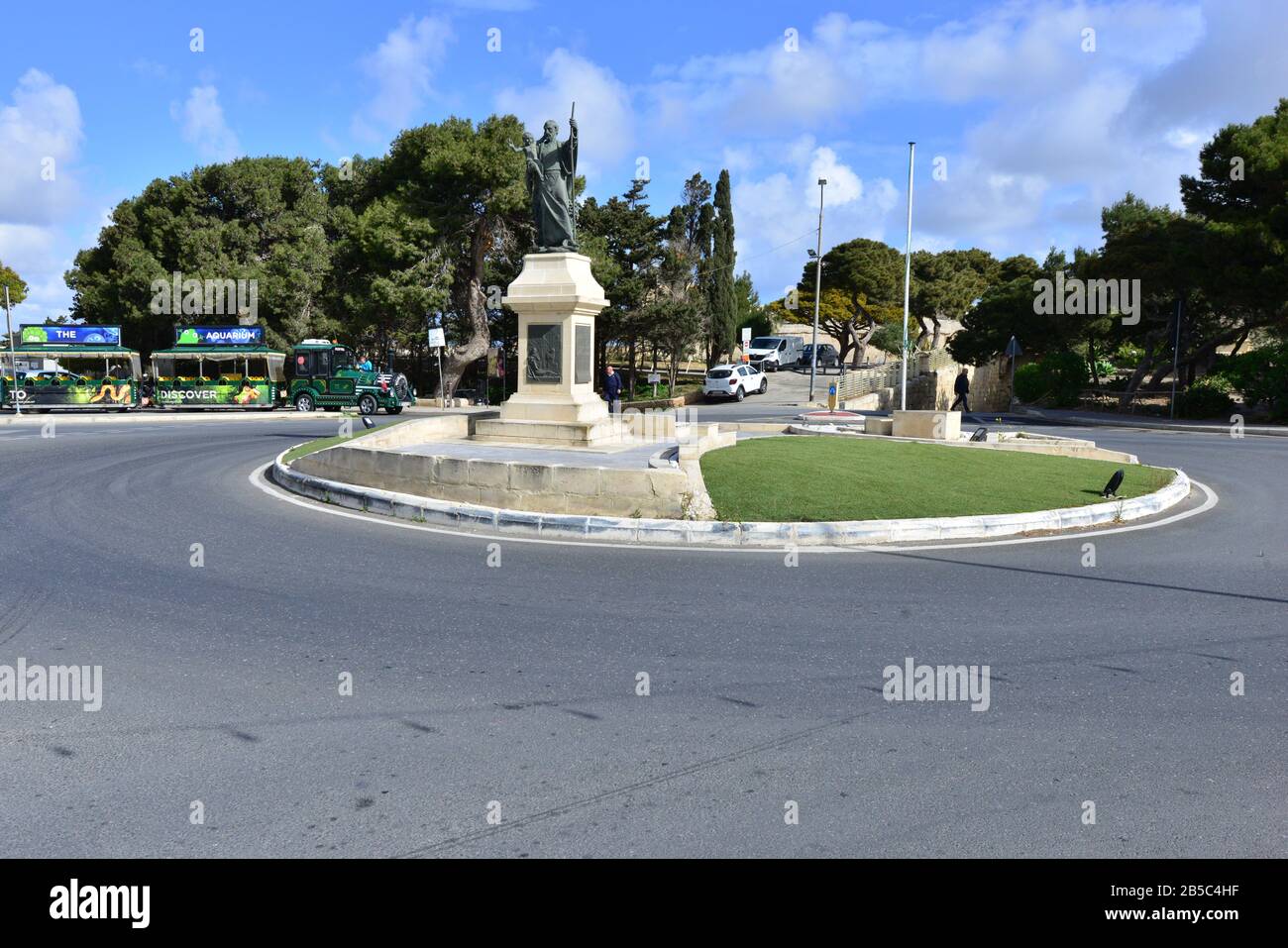 A roundabout in Valletta Malta Stock Photo Alamy