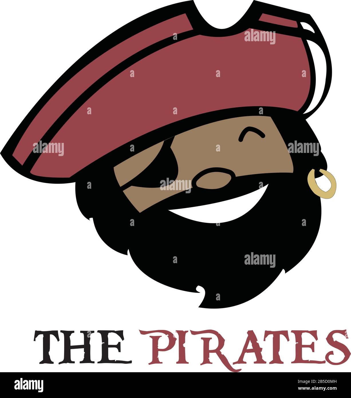 Free Vector  Hand drawn pirate logo template