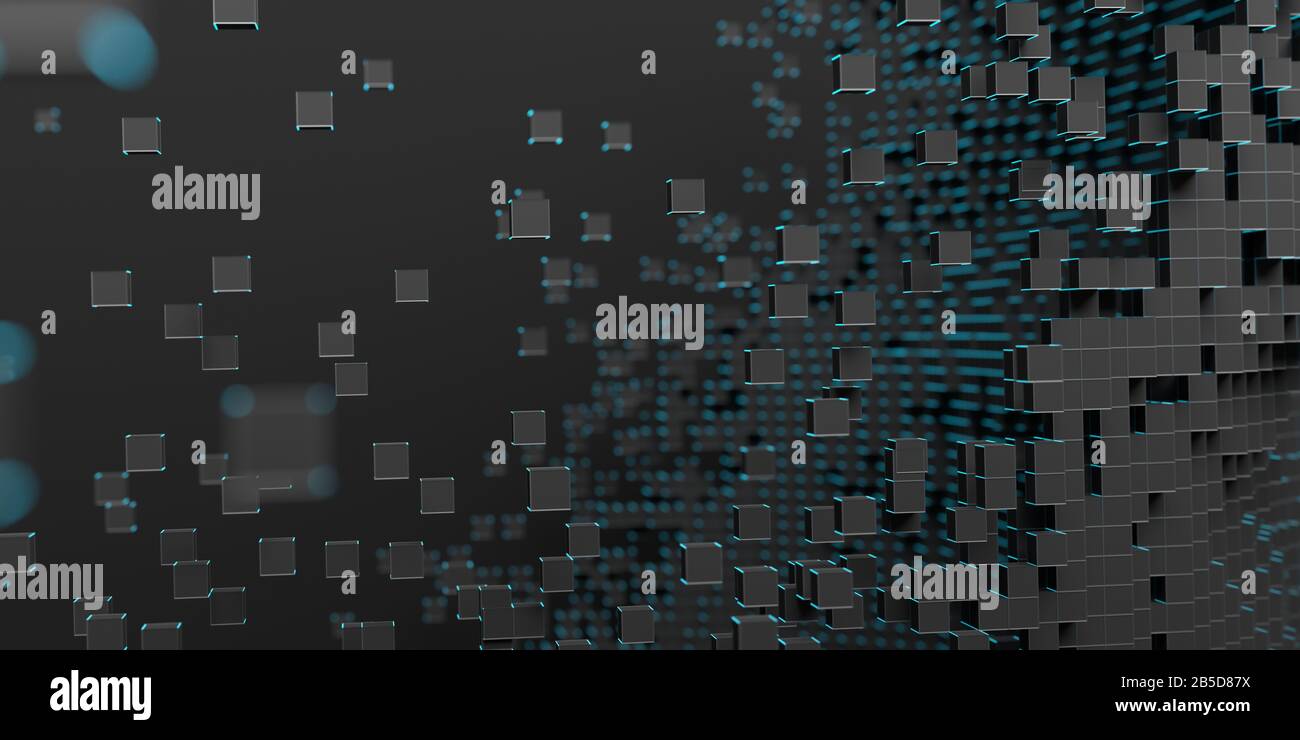 Abstract 3d render, modern geometric background design Stock Photo - Alamy
